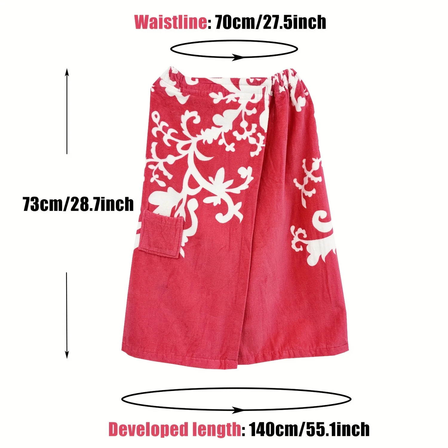 

1pc Pure Cotton Bath Skirt, Absorbent Breathable Bath Towel Wrap, 100% Cotton Bath Towel, Can Wear Towel Apron, Bathroom Supplie