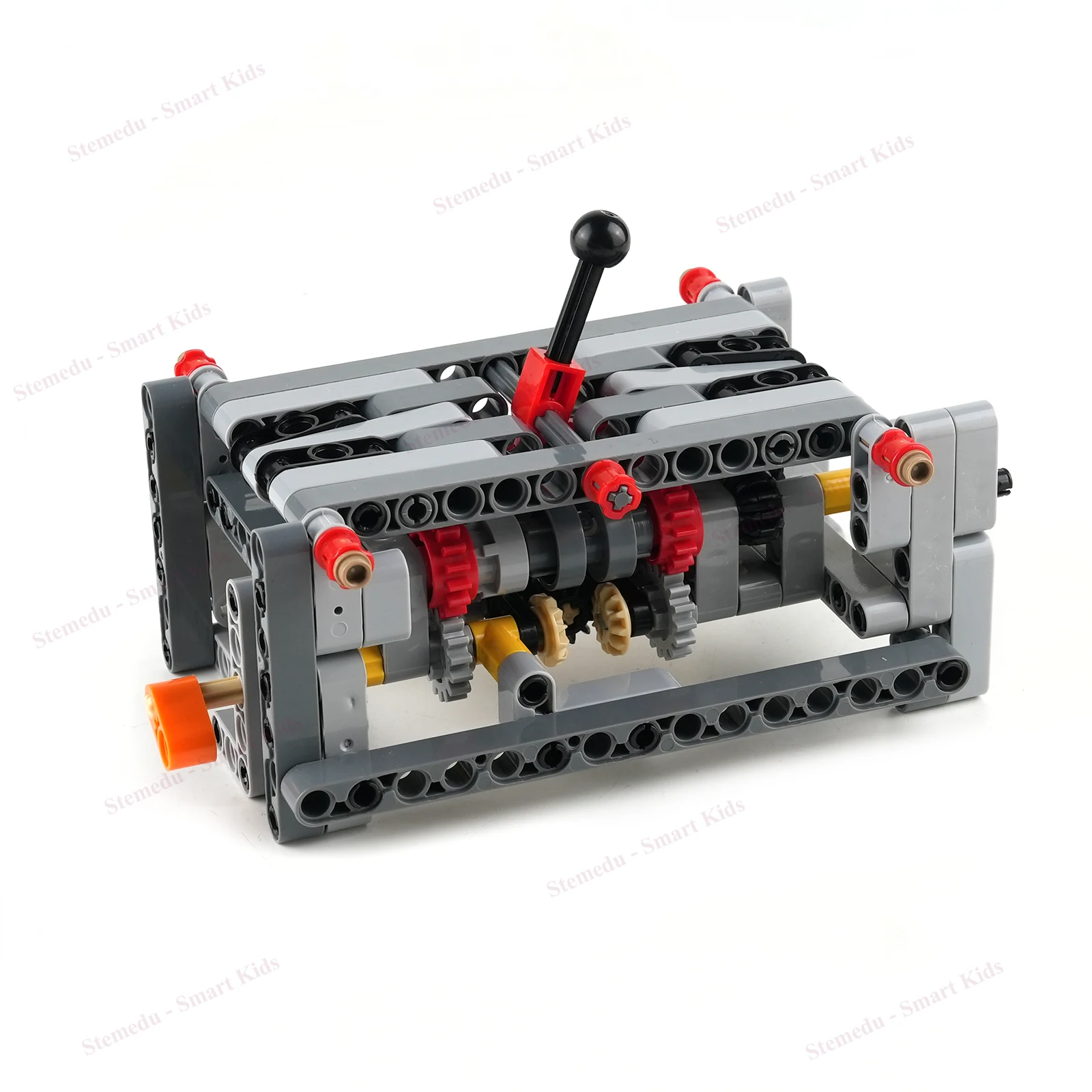 Caja de cambios de transmisión de 5 velocidades MOC con modelo de bloques de construcción de marcha atrás para niños juguete educativo regalo creativo