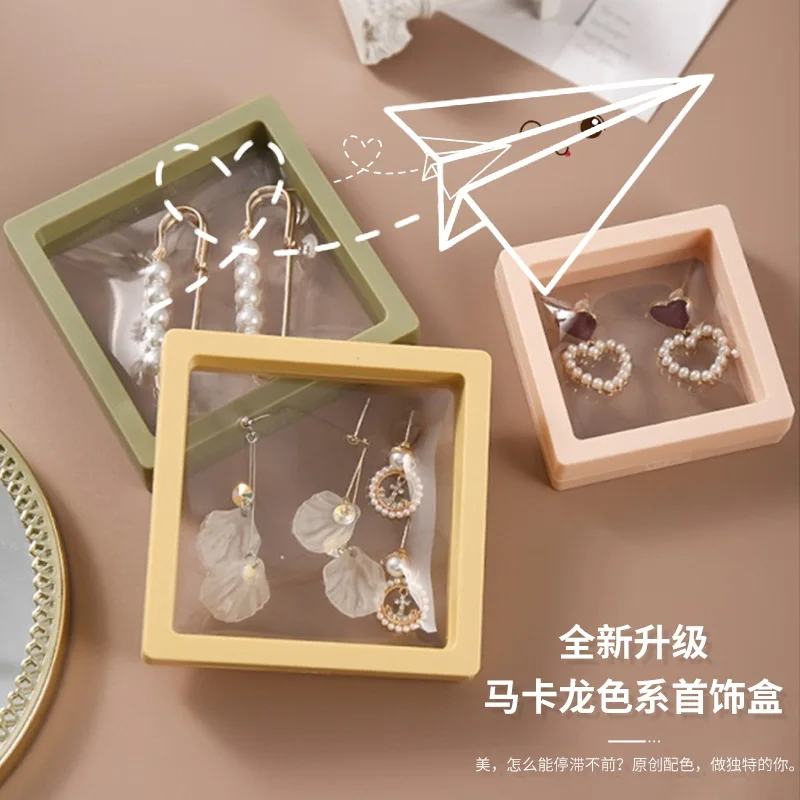 Pe Transparent Film Nail Art Anti-Oxidation Works Display Box Dustproof Jewelry Box Wearing Nail Piece Storage Box 10Pcs/lot