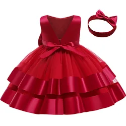 Girls' children's clothing Christmas Eve New Year's fluffy dress Princess dress Performance dress flower girl dresses