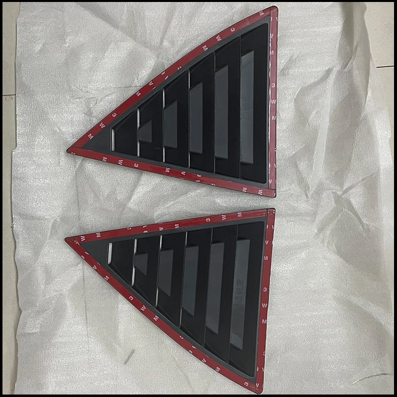 Car Styling For Chevrolet Malibu 2011-2014 Rear Triangular Window Blind Shades Louver Cover Trim Decorative Vent Accessories