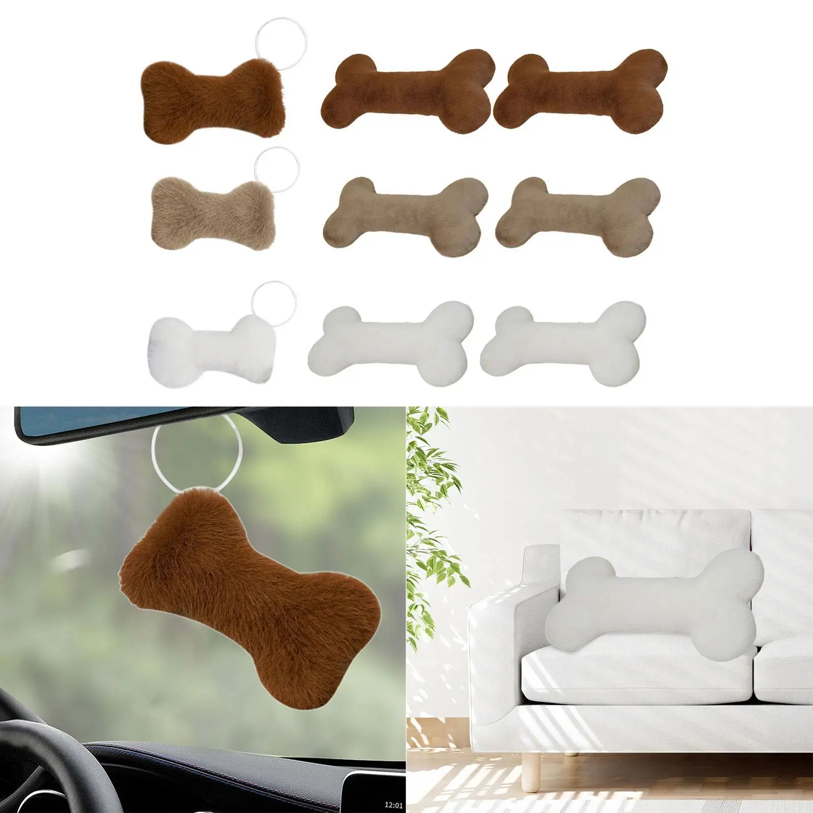 

Simulate Bone Shape Plush Toy, Bone Shape Plush Pillow, Long Bone Nap Neck Support Sleeping Cushion for Family Birthday Gifts