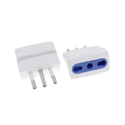 European 2 Pin EU 4.0mm to Italy Mini Travel Plug Adapter Type L Italian Power Plug 250V 10A