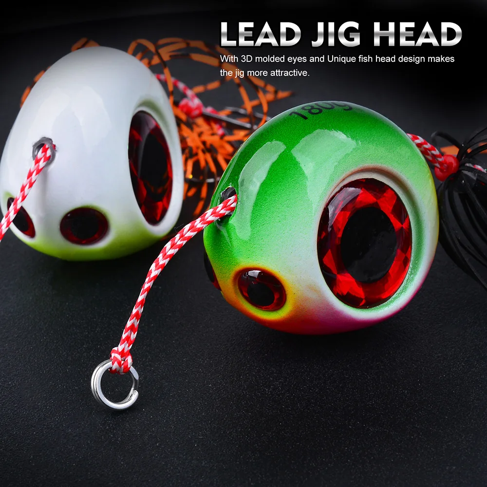 PROBEROS Meeresfischerei-Jigs, 40g-180g Leuchtende Metall-Jigs, Leuchtende Tiefsee-Offshore-Trolling-Rigs, Jig-Angelköder – Detail 8