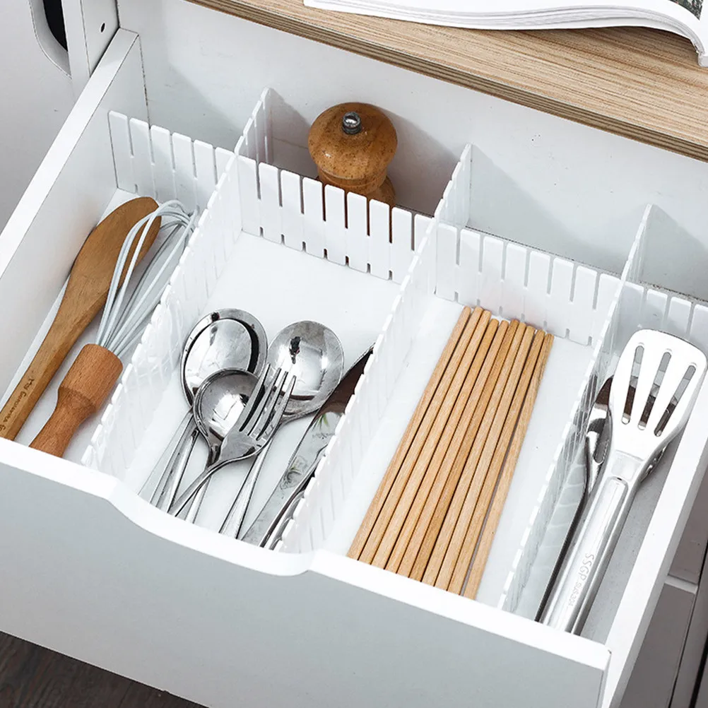 12個入り-diy調整可能なプラスチック製引き出し仕切り-サブグリッドオーガナイザー-デスク引き出し収納と多目的整理用