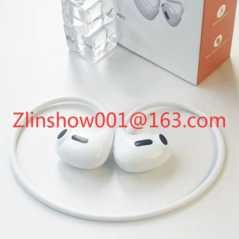 2025 High Quality OWS 4 9D Stereo HIFI TWS 5.3 Bone Conduction Headphone Noise Cancelling Clip Ear Wireless Neckband Earphone