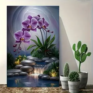 Branche Orchidée Motif Thermocollant - NATURE/FLEURS - Flex Textile