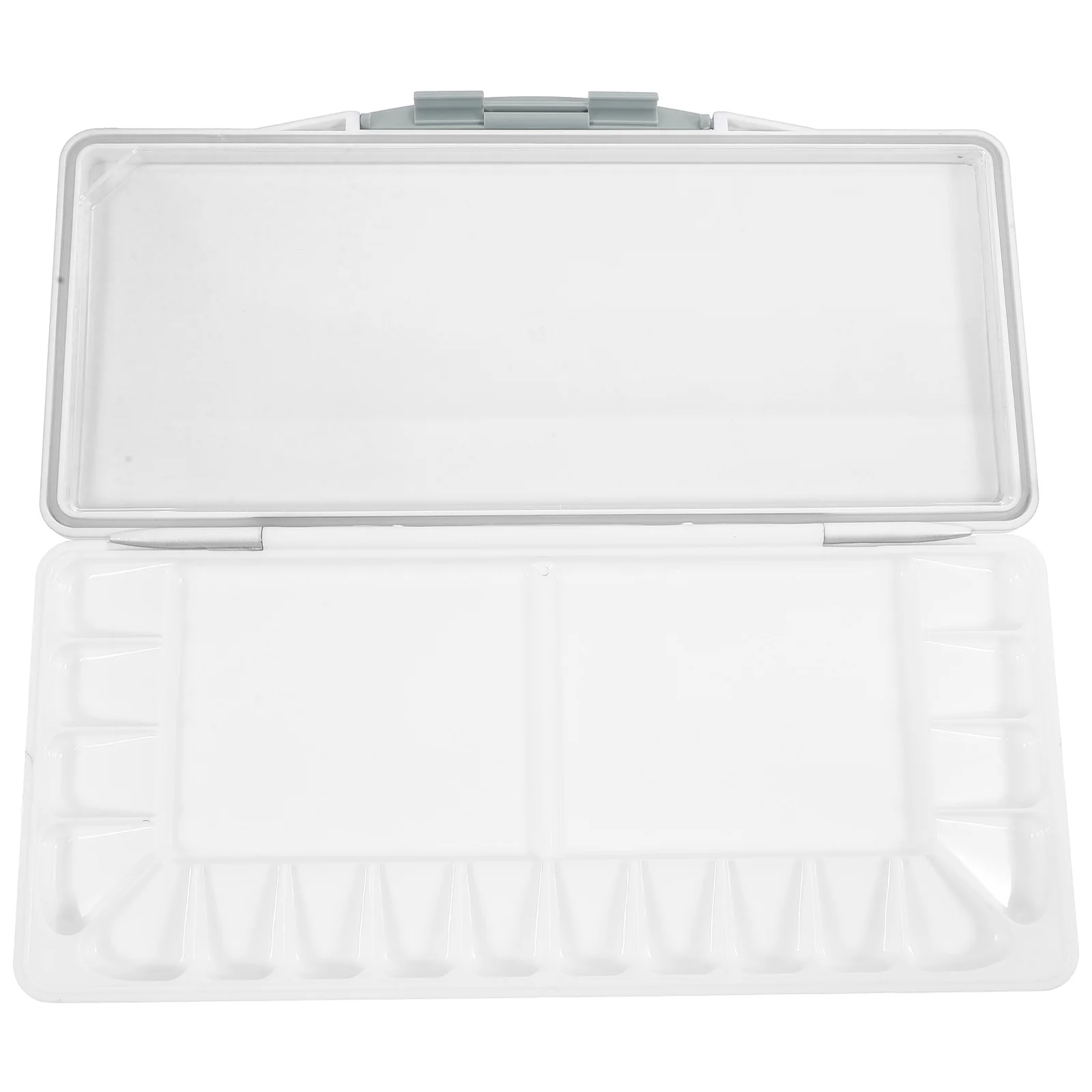 Portable Watercolor Pigment Box Plastic Paint Mixing Tray Small Light Durable Easy Clean Storage Case for Watercolor Oil Gouache