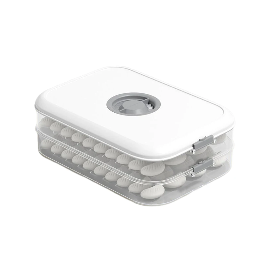Food Grade Dumpling Box Large Capacity Food Preservation Case Kitchen Storage Tool