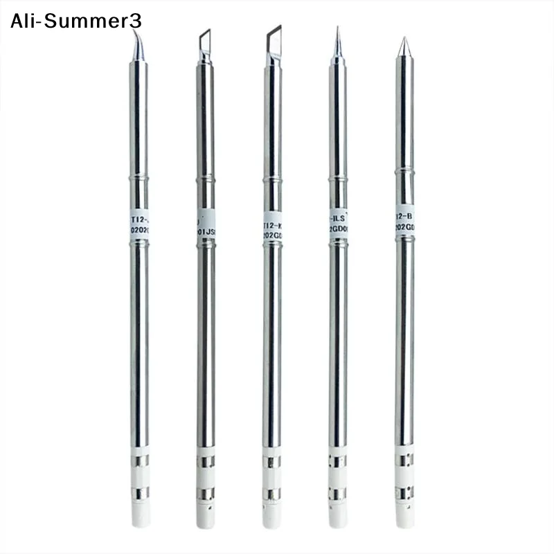 【S3y】T12 I ILS J02 JL02 K KU Soldering Iron Tips For Hakko Fx951 DIY T12 Electric Soldering Iron Station Welding Tools