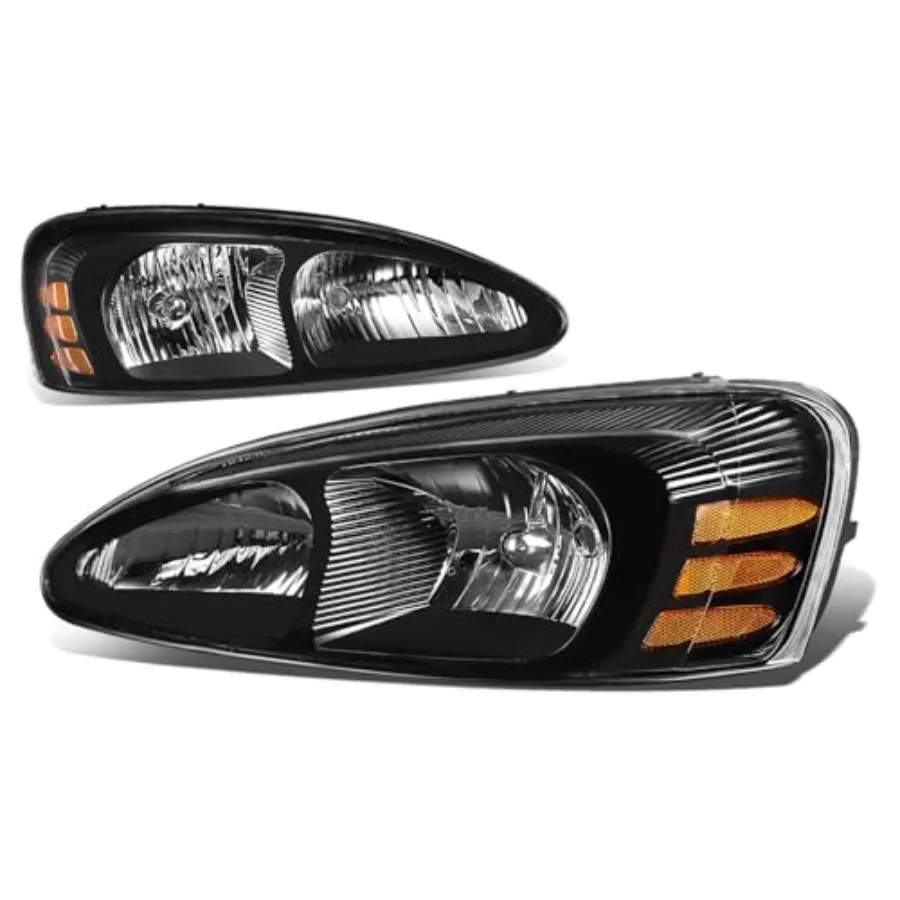 

Headlights Assembly Headlamps Replacement Compatible with Pontiac Grand Prix 7th Gen FT1 GT2 GTP 2004 2005 2006 2007 2008 Drive