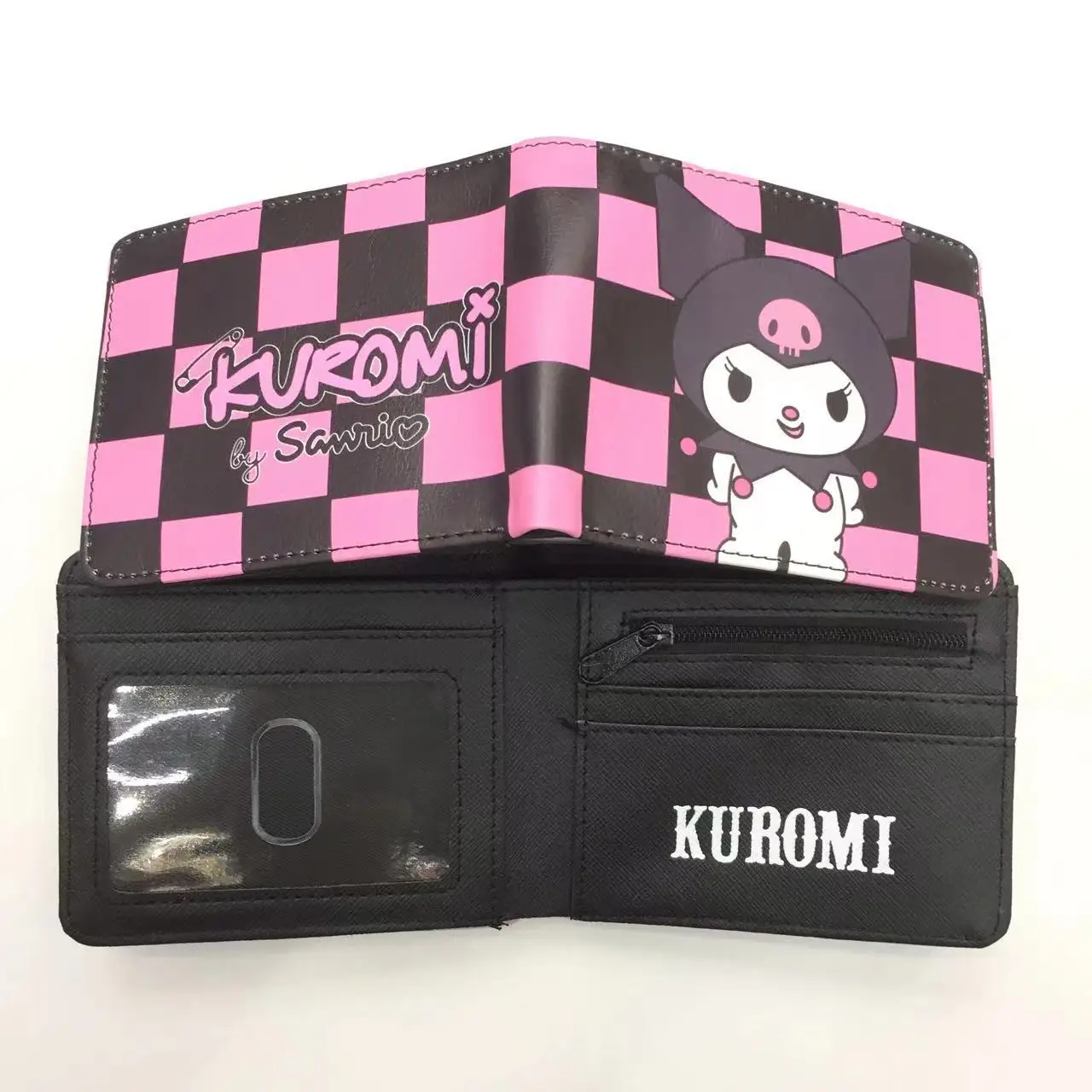 Sanrio Hello Kitty Kuromi Pu Leathercard Wallet Cinnamoroll Melody Credit Card Package Surprise Birthday Girl Anime Peripheral