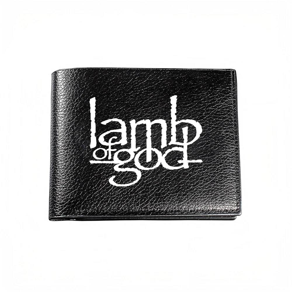 Lamb Of God Printed Men's Wallet Card Holder Casual Business Fashion Design Stylish Everyday Accessory For Modern Lifestyle
