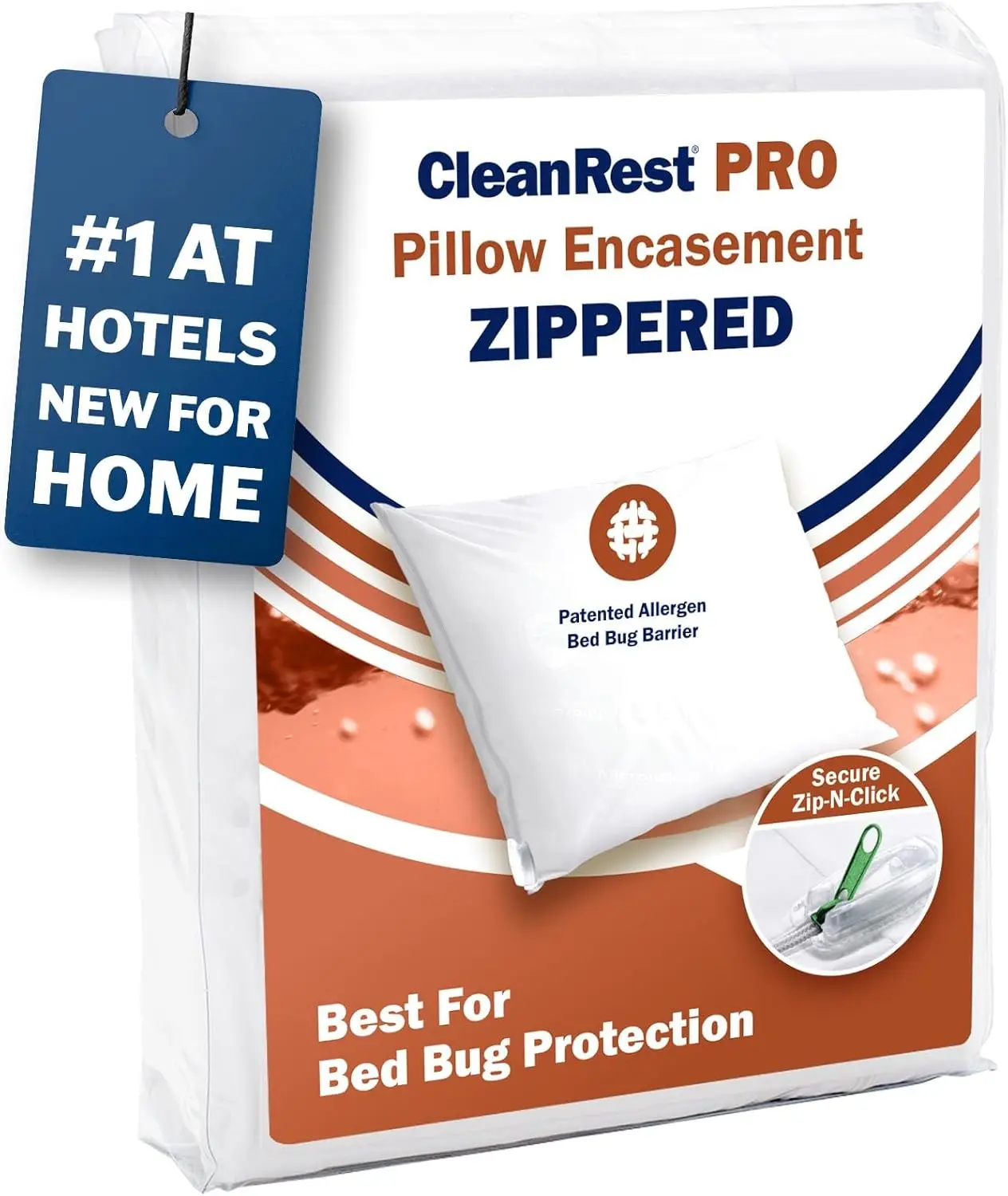 

Подушка Cleanrest Pro Pillow Encasement — максимальная защита от аллергенных клещей, пыли и других устройств — водостойкая, микрона