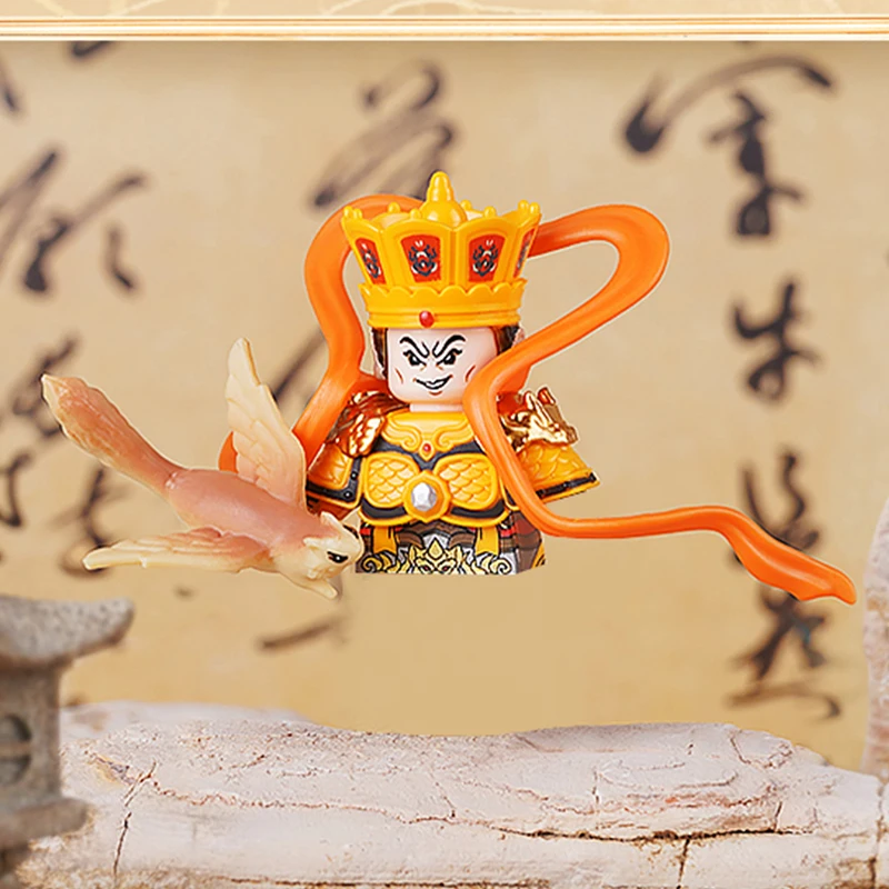 

Investiture of the Gods Hero Four great Heavenly Kings Weapon Model Mini Action Figures Blocks Bricks Building Toy