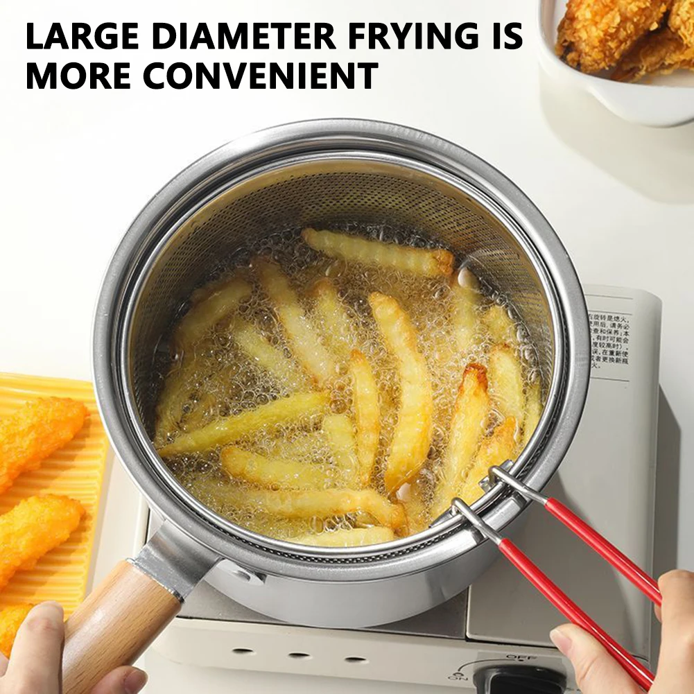 Deep Fryer Stainless - 1 Set Multifunctional Stainless Steel Fryer