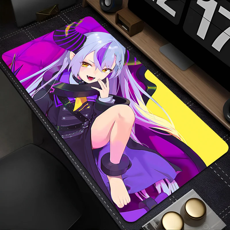 

Коврик для мыши для ноутбука, коврик для мыши, офисные аксессуары для ПК, коврик для клавиатуры, резиновый коврик для чашки, Hololive La Darknesss, мягкий коврик для мыши, большой настольный коврик
