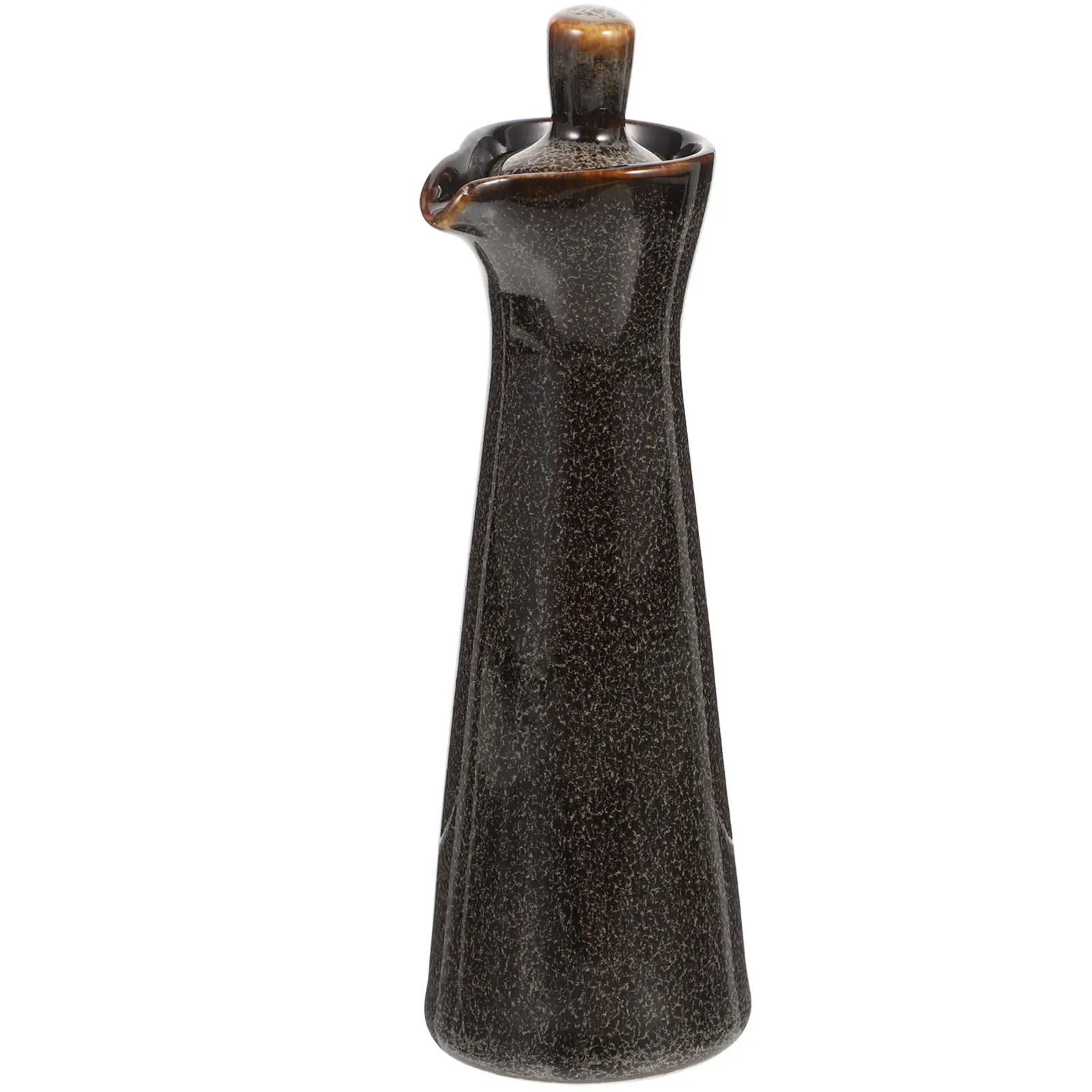 Botella de cerámica para condimentos, estilo japonés, contenedor resistente para condimentos de cocina, tarro de almacenamiento para aceite, vinagre y salsa de soja, fácil de usar