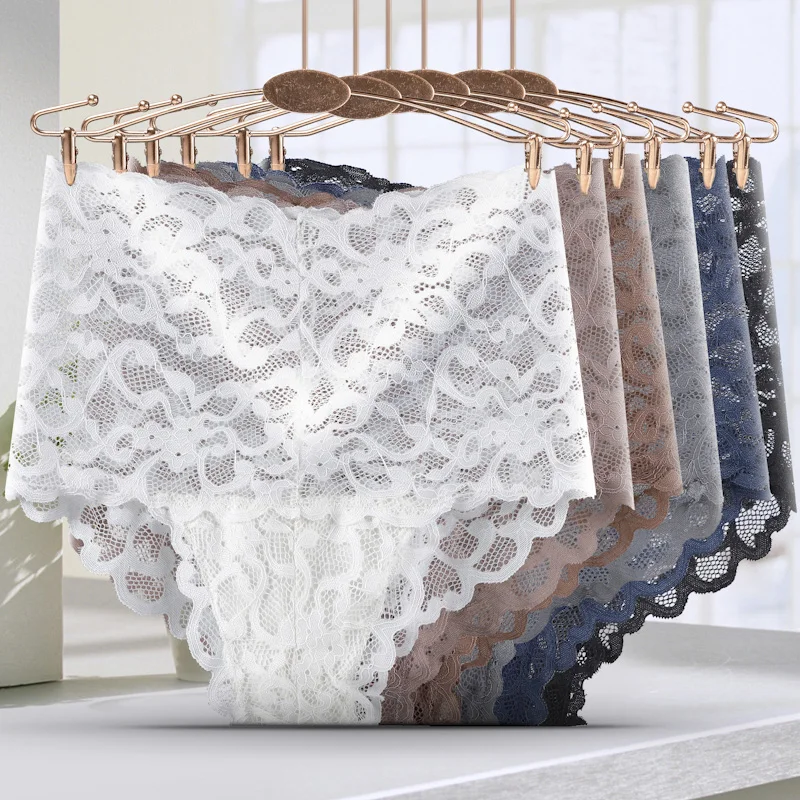 O 엘리먼트 여성 속옷, 아이스 실크 하이웨이스트 뱃살 보정, 힙업 레이스, 순면 항균 크로치, 여아용 반바지, 여름 얇은 스타일