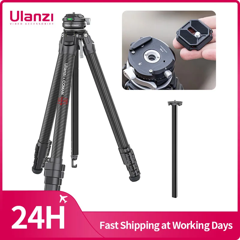 

Ulanzi and Coman Zero Y Lightweight Travel Tripod Full Carbon Fiber Professional Outdoor Tripod Monopod With Panoramic Ball Head