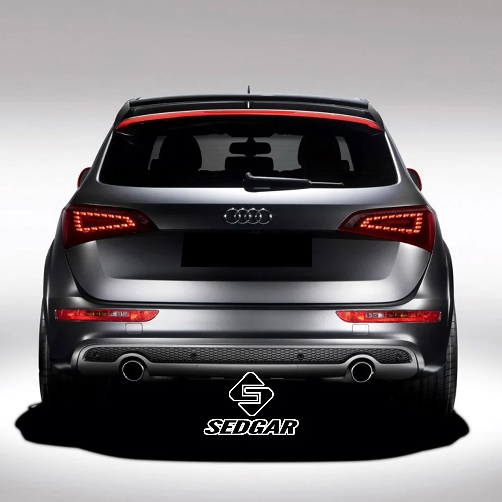 Spoiler bagażnika Audi Q5 2010-2017, styl ABT, wysokiej jakości FRP, czarny połysk, z prawdziwego włókna węglowego, spojler na klapę bagażnika, lotka. — zdjęcie 4