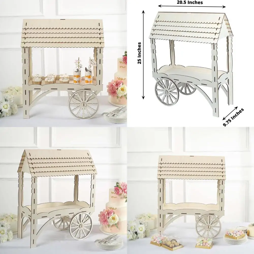 

Натуральная деревянная настольная подставка для десертов для сладких киосков и кексов