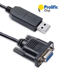 Prolific PL2303 USB RS232 Serial to D-sub 9 Pin DB9 Female Cable for Connecting LG TV to External Control Device