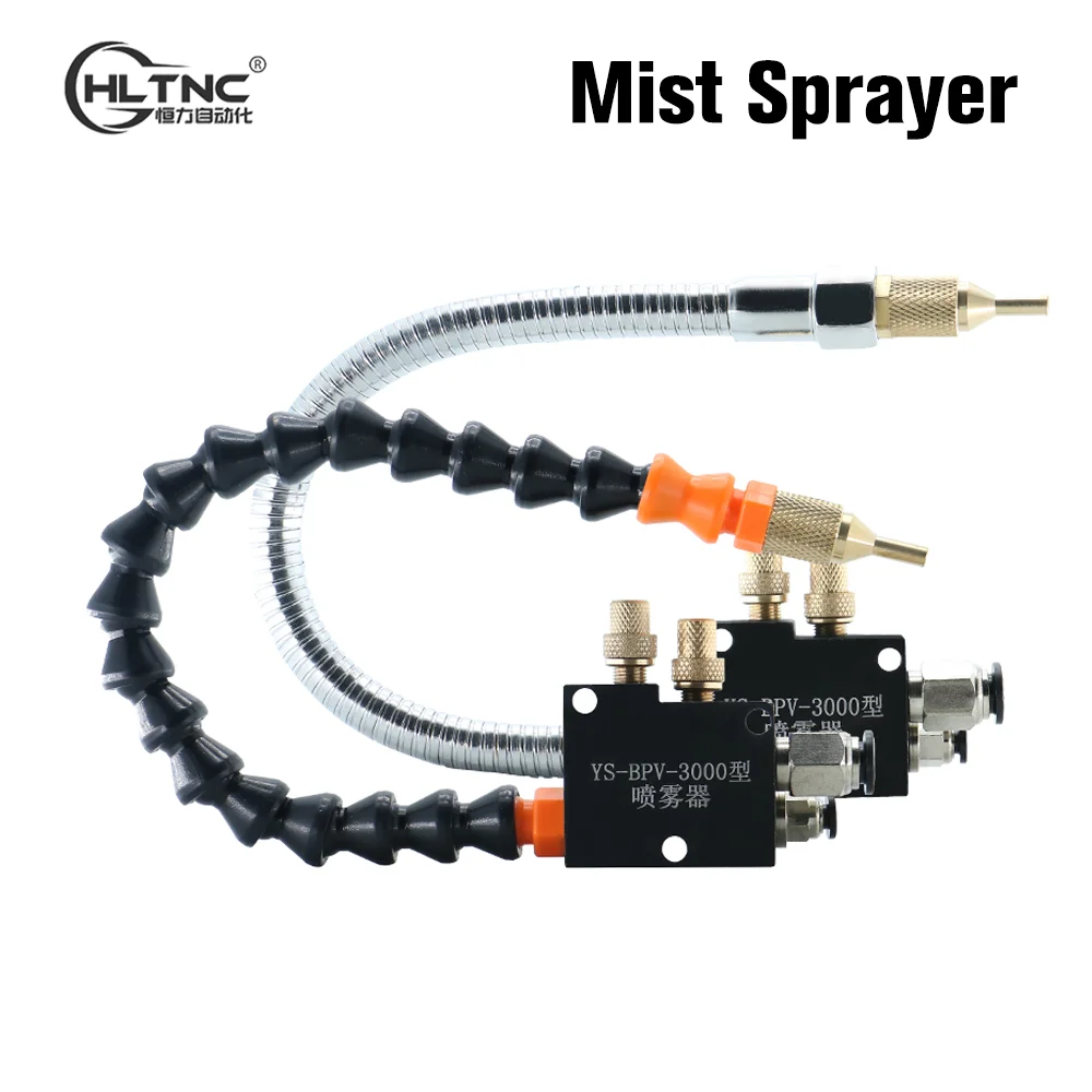 HLTNC Mist Coolant Lubrication Spray System sprayer CNC Lathe Milling Drill Engraving Machine Tool for 8mm Pipe Cooling