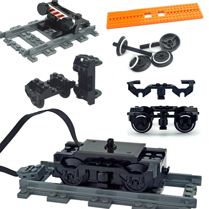 Train Accessories Technical Parts Fence Multi Power Functions Tool Trein Motor 91994 74784 PF Model Sets Building Blocks