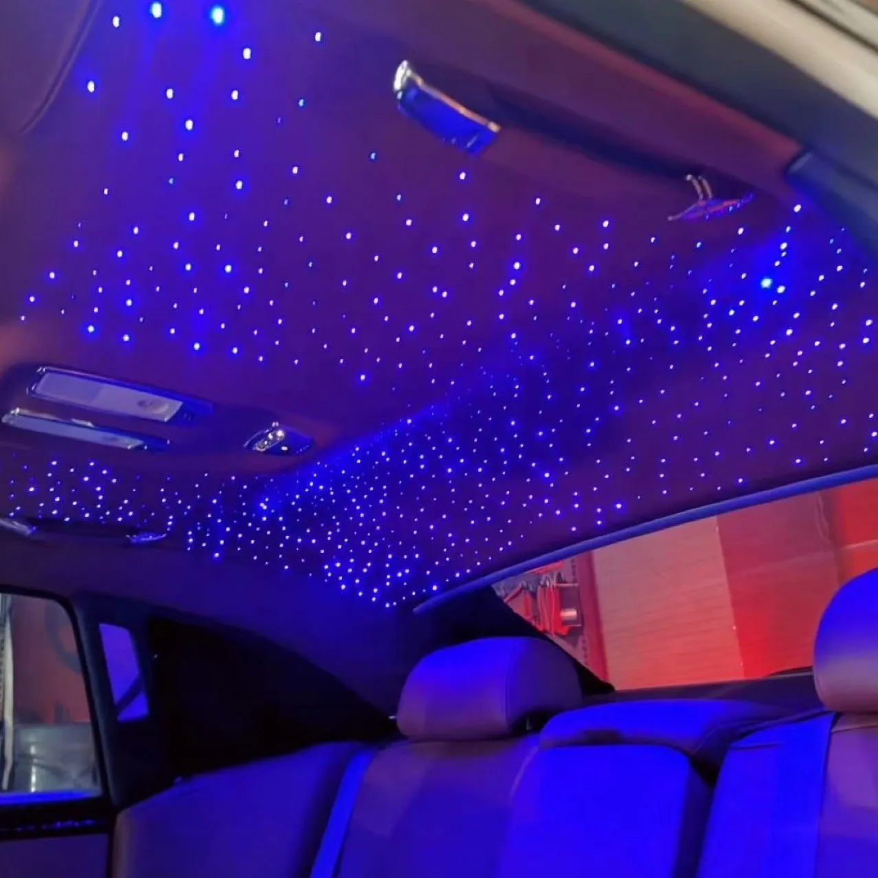 DC12V 6W RGB Star-Shaped Roof Emitting Diode Fiber Kit 2m 0.75mm 100 380 Fiber Cable With Control For Car Ceiling Decor