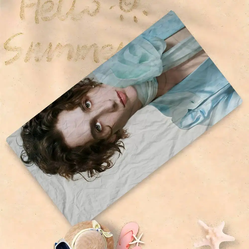 T-Timothee Microfiber Blanket Quick Drying Beach Towels Oversized Printing Super Absorbent Pool Towel Blanket