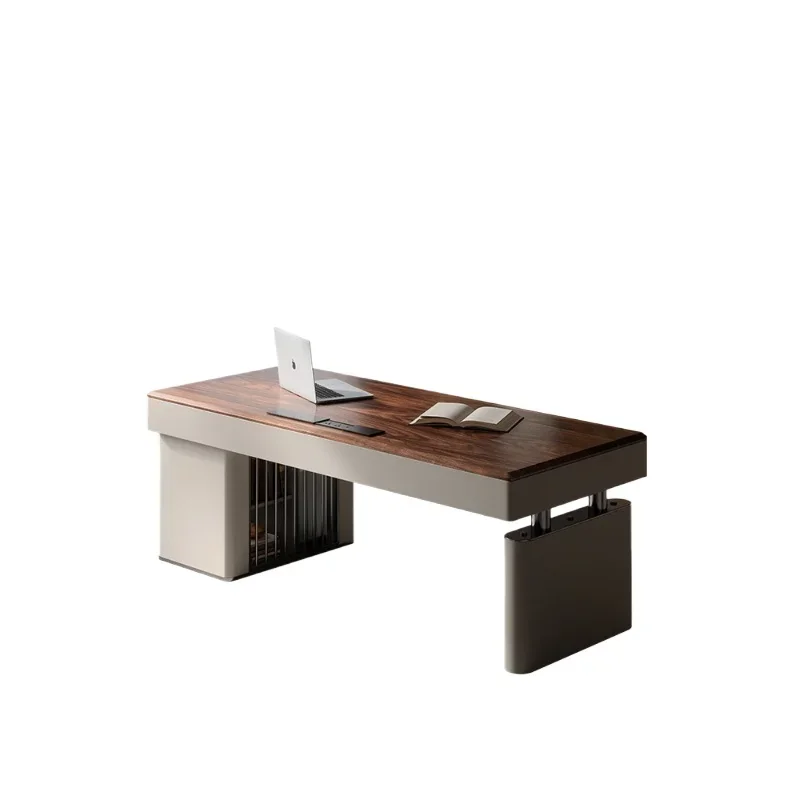 Walnut desk Italian light luxury modern study adult home