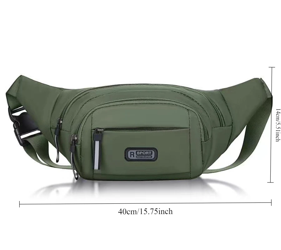 2025 New Fanny Pack Men Put Mobile Phone Multi-functional Belt Bag Wear-resistant Anti-splashing Messenger Bag