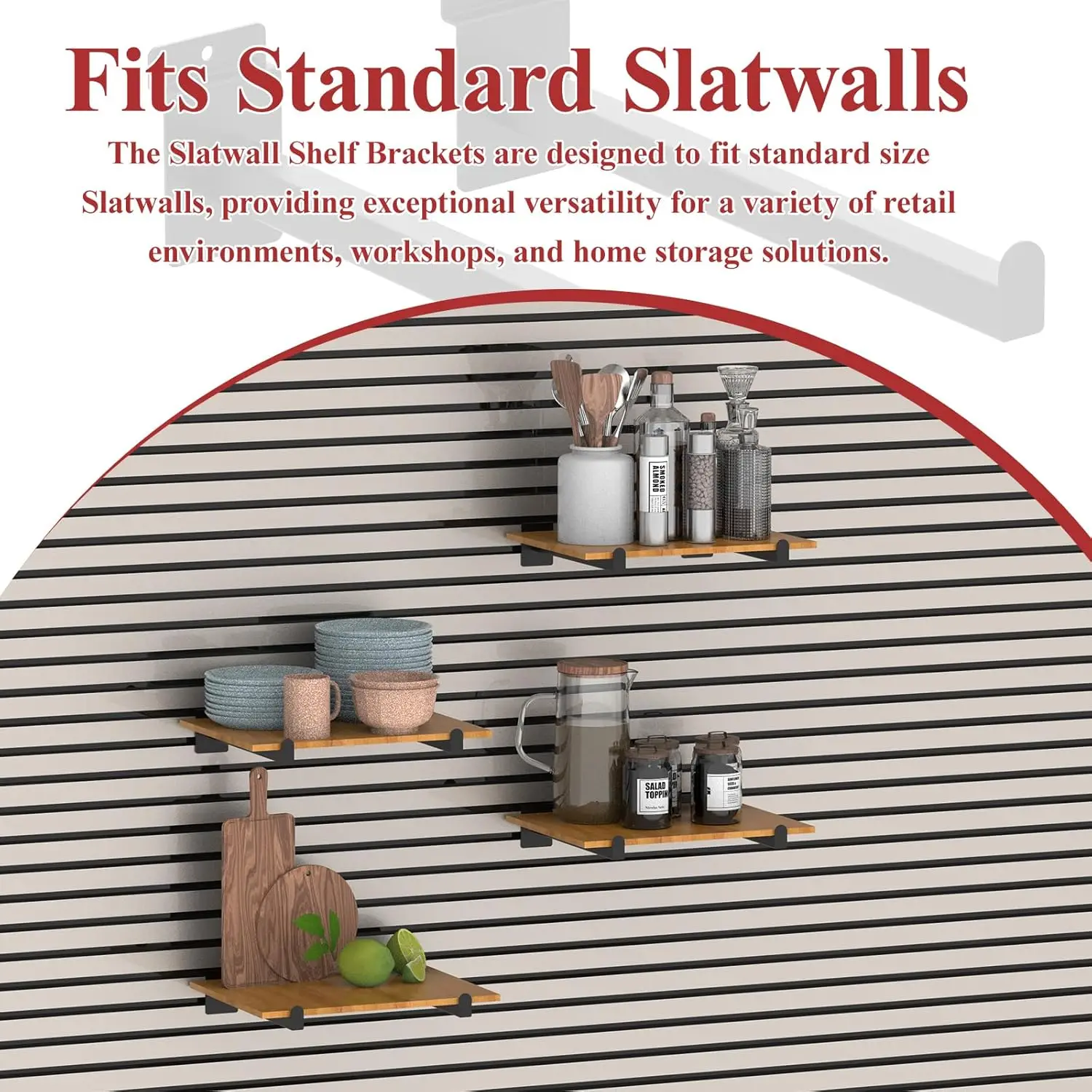 دعامات أرفف معدنية سوداء مقاس 12 بوصة، عبوة من 24 قطعة، خطافات Slatwall شديدة التحمل للعرض