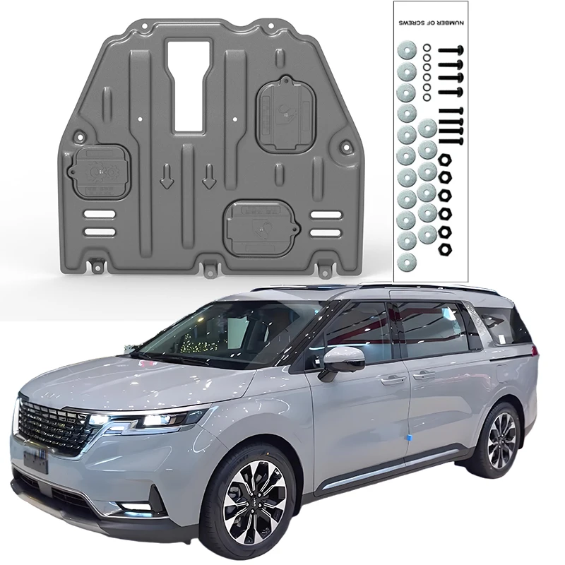 

Higher Quality Alloy Under Engine Guard Mudguard Board Splash Shield Mud Fender Plate Panel For KIA Carnival 2021-2023 2.0T