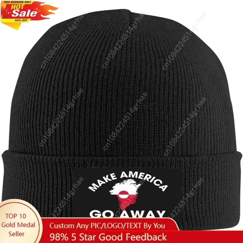Make America Go Away Hats Greenland not for Sale Knit Cap Beanie Hats