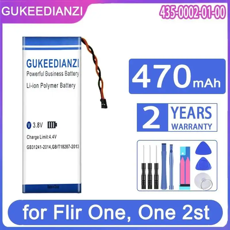 

Thermal Imaging Device Battery Environmentally Friendly For Flir One 1st 2st Thermal Imaging Camera 435-0002-01-00 470mAh
