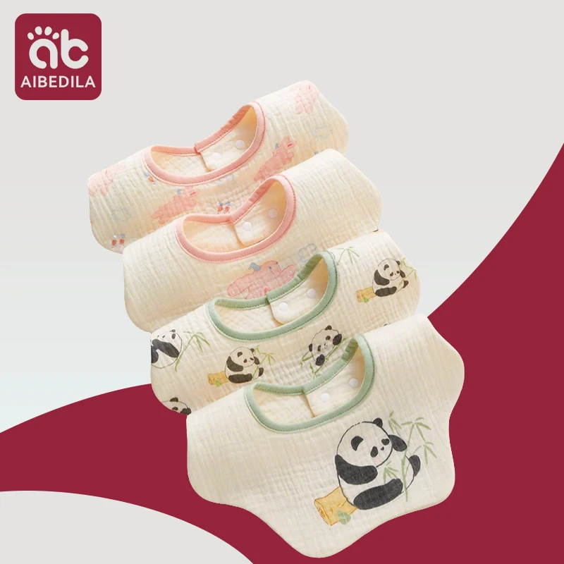 

Cotton Gauze Baby Bib Babies Accessories Newborn Baby Apron Feeding Bib 6 Layer Muslin Burp Cloths Kids Saliva Towel New Born