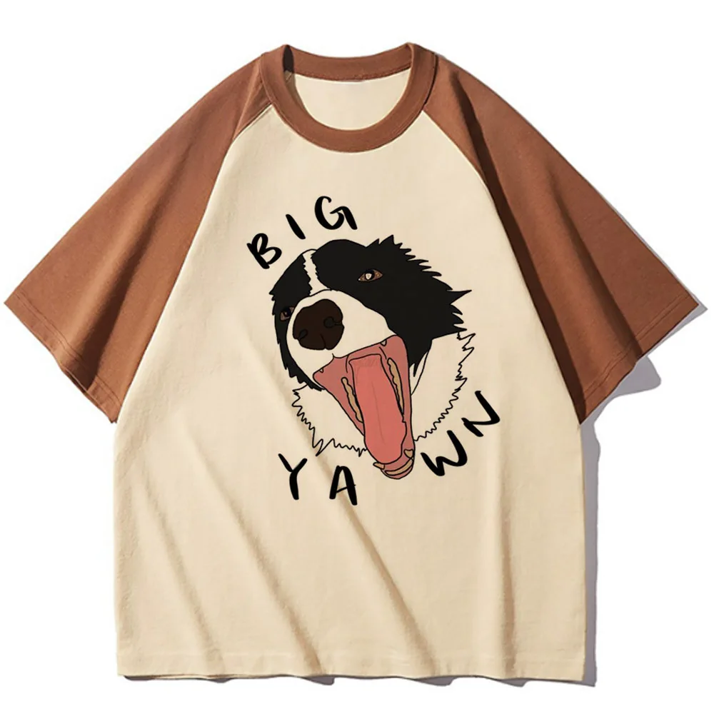 Border Collie top women patterned harajuku t-shirts female manga Japanese clothes