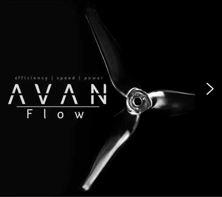 4 pairs EMAX AVAN Flow 5X4.3X3 5 inch 5*4.3*3 3 Blades Propeller Props Transparant for RC car