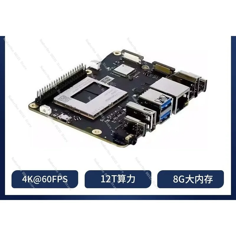 QCS6490 AI Development Board, 8GB RAM 128GB ROM, Support Android & Debian 13 OS, Embedded Edge AI Single Board Computer for Indu