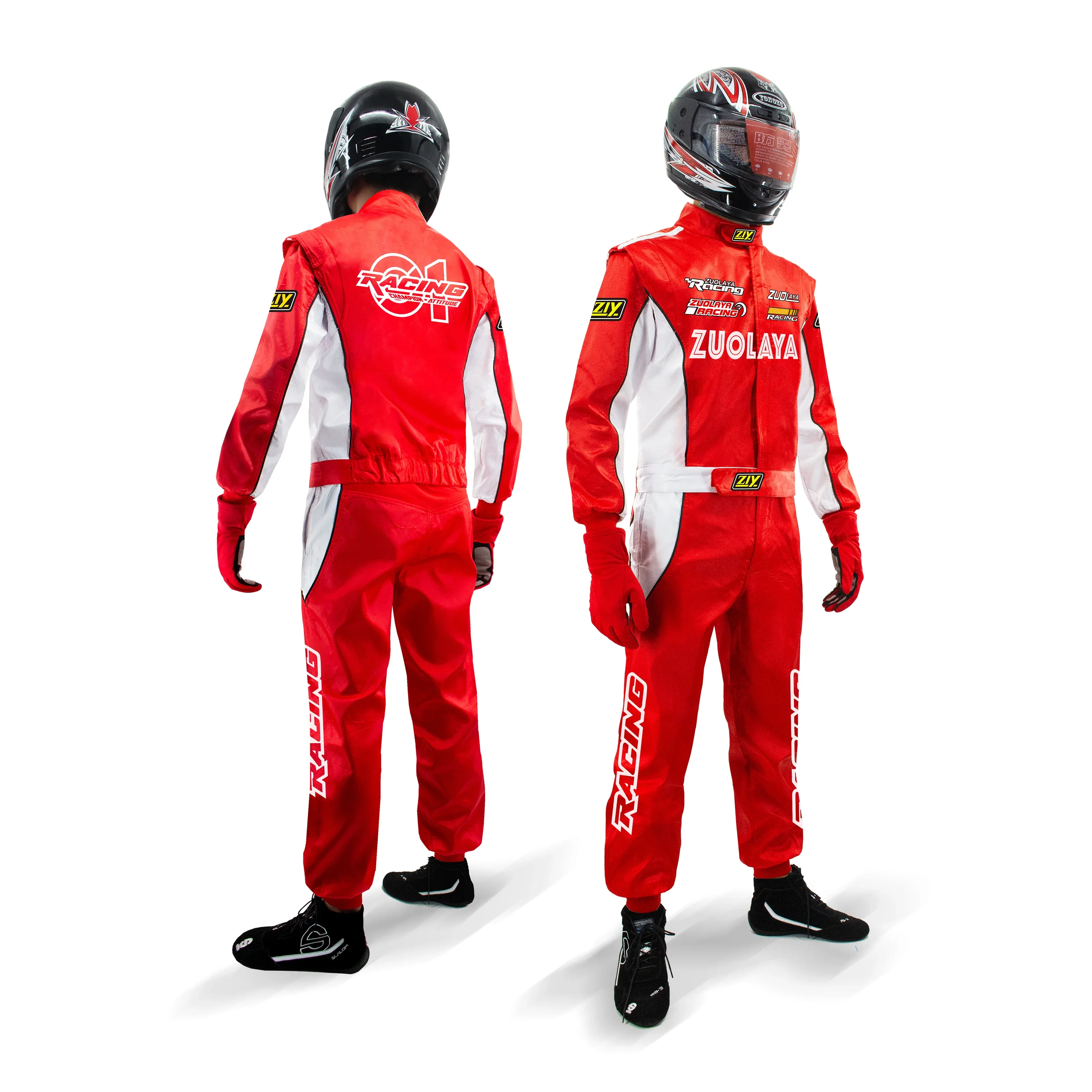 Adults Go Kart Racing Sports Jumpsuit Motorcycle Race Two-Piece Racing Set OM-2 New Style Jumpsuits Set