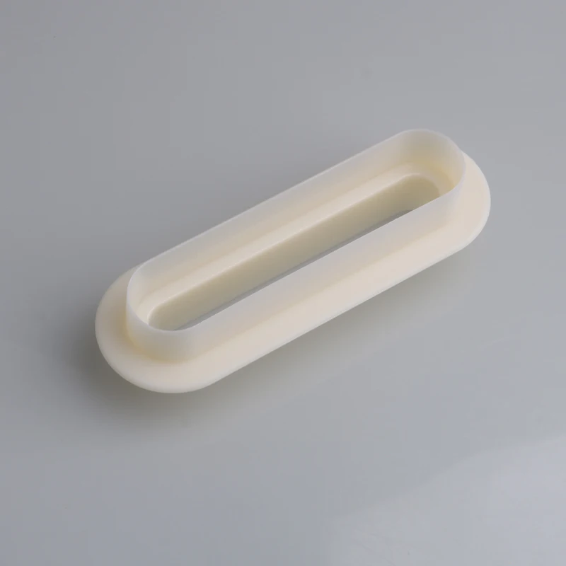 Plastic Oval Double-sided Cutting Die Making Dessert Pie White Cutter Mould Black Long Mousse Trays Pastry Pallet Cake Tools