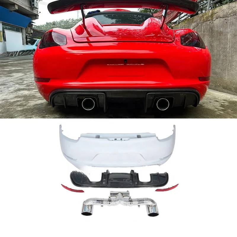

[1979LL] Car Bodykit 2009 2010 2011 2012 987 Rear Bumper Upgr to GT4 Style Body Kit Boxster Cayman