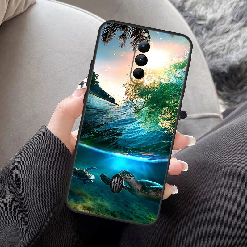 حافظة سلحفاة كرتونية لطيفة لهاتف ZTE Nubia Red Magic 11 10 Air 8 8S 9 9S 10S Pro Plus 5G 6R 7 6 7S 6S Pro غطاء خلفي