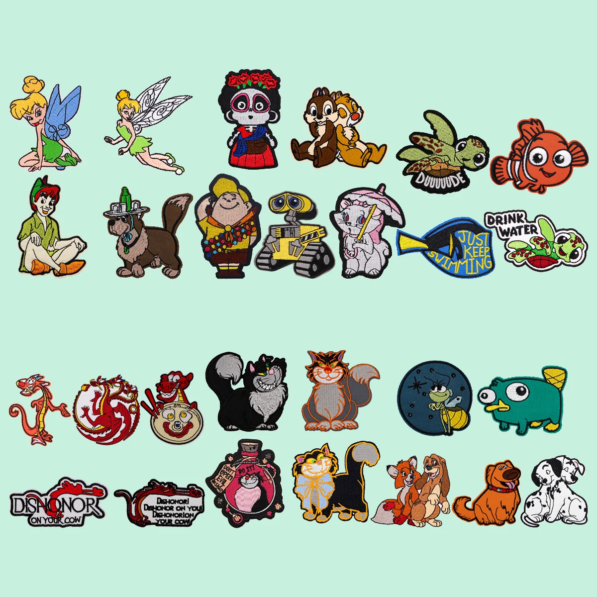 مزيج 4/5 قطعة/المجموعة شخصيات الرسوم المتحركة المطرزة التصحيح الحيوانات بقع للملابس DIY التصحيح الستر ملصقات هدايا للأصدقاء #4