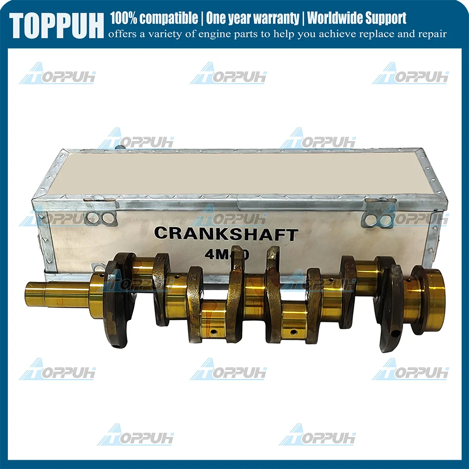 Crankshaft For Mitsubishi 4M40 4M40T engine PAJERO TRITON CAT 306 307 Excavator