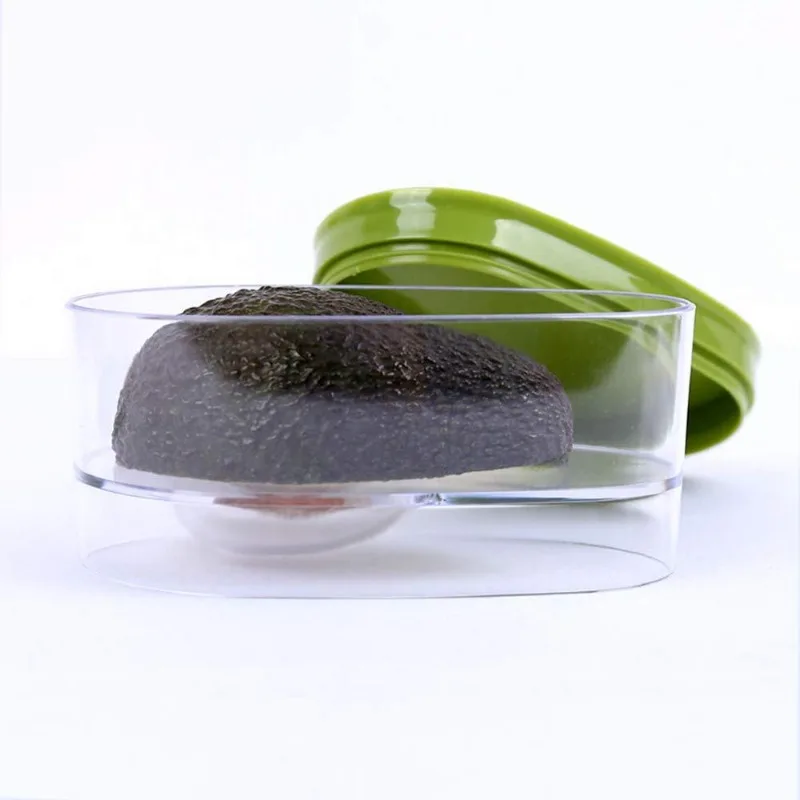 1pc Avocado Food Storage Box Space Saving Avocado Saver Plastic Fruit Container for Kitchen Crisper Vegetable Organizer