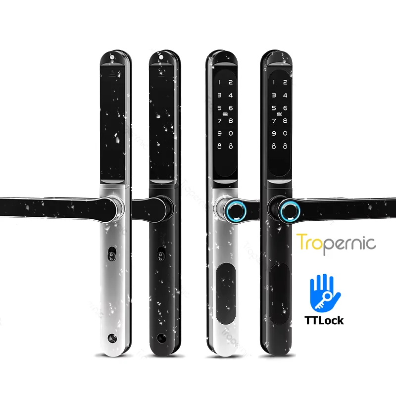 

July005 Tropernic Ttlock Smart Door Lock Slim Cerradura Wifi Inteligente Electric Digital Fingerprint Smart Door Lock