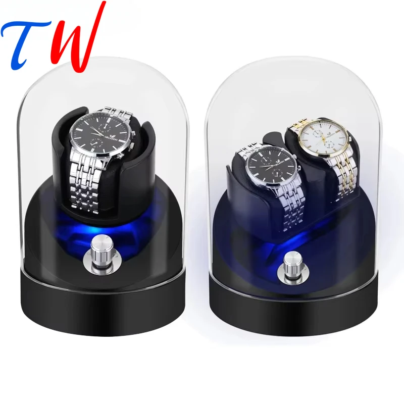

Personalized custom logo Watch Winder Storage Display Watch Case Motor Mute Automatic Mechanical Meter Upper Chain watch box OEM